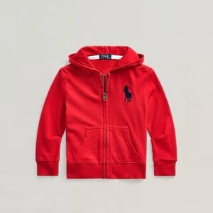 Polo by Ralph Lauren Kids' Vibrant Red Zip-Up Hoodie